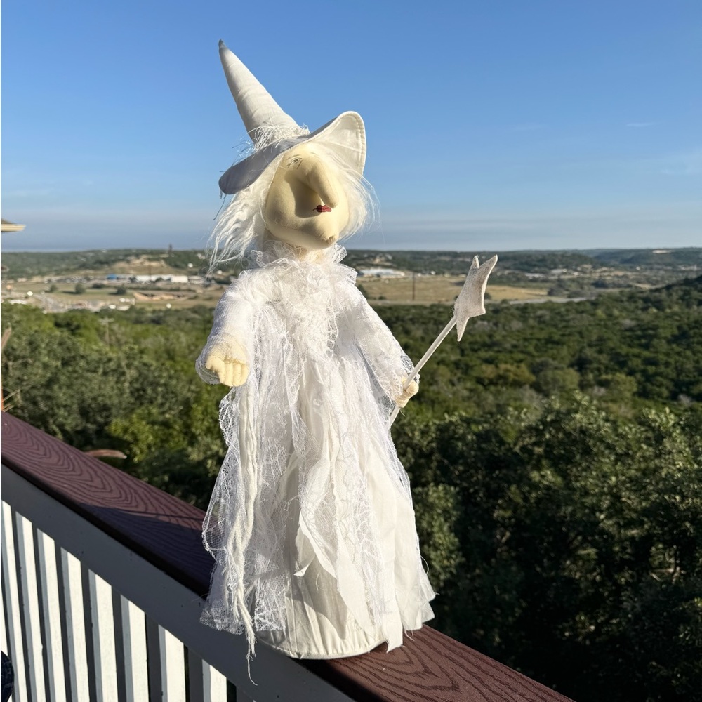Halloween White Standing‎ Witch Doll Decor